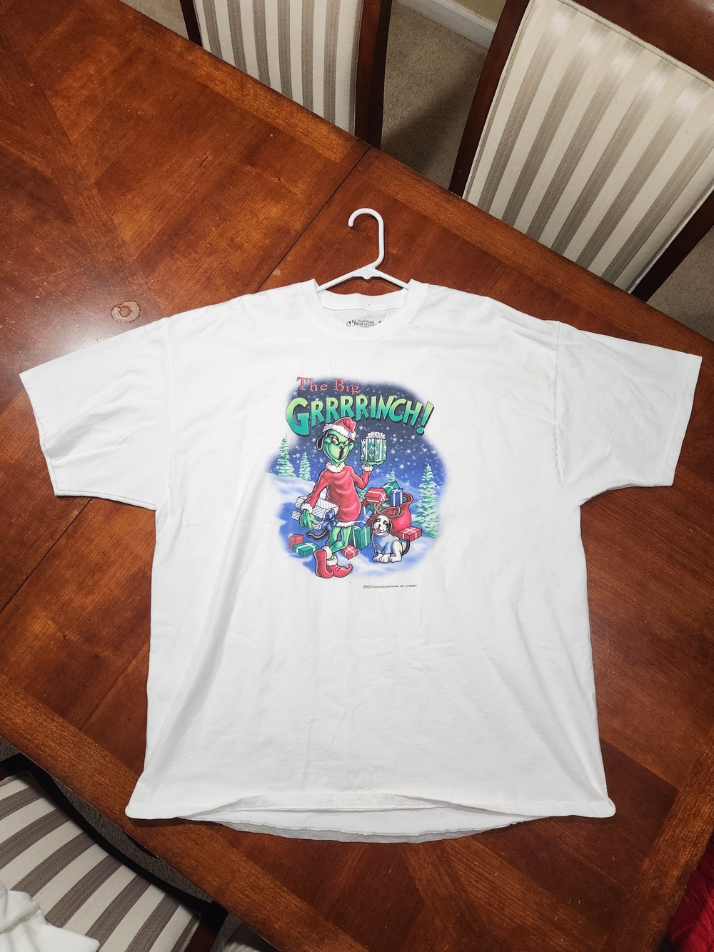 Vintage Big Dogs White Short-Sleeve Graphic Tee Size XXL